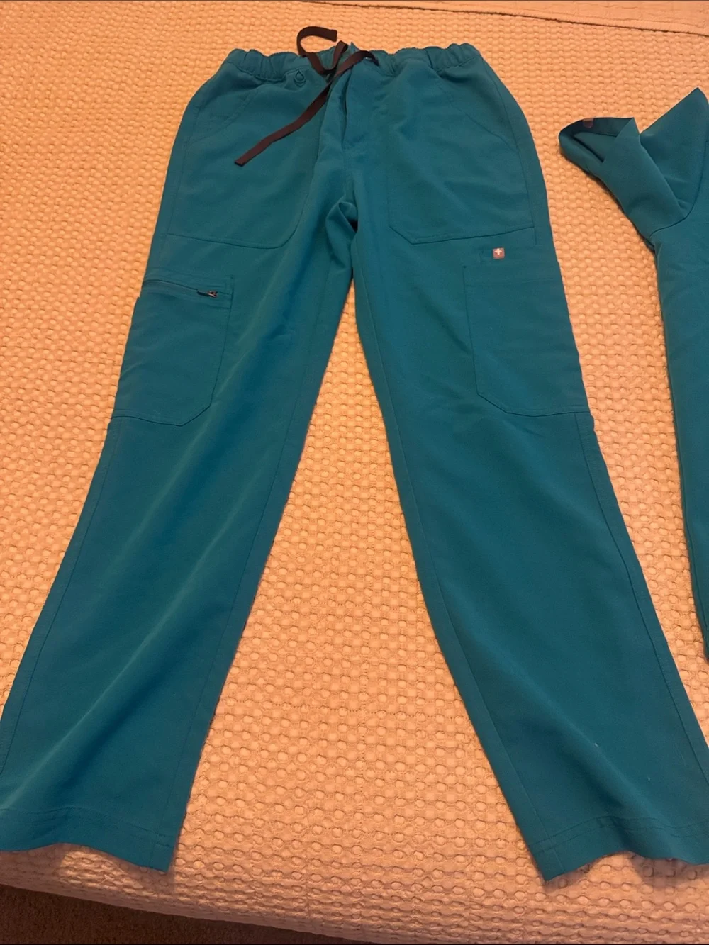 Men's Teal Utility Scrub Pants - Teal